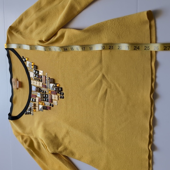 Ruby Rd. Yellow Fitted Blouse - Picture 5 of 10